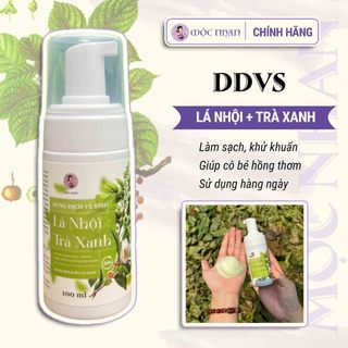 Dung dịch vệ sinh phụ nữ lá nhội trà xanh mát dịu, sạch sâu, khử khuẩn MỘC NHAN 150ml