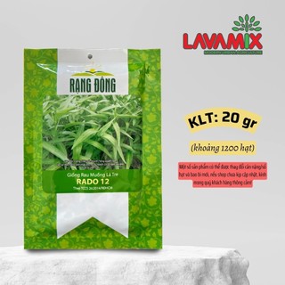 Hạt giống Rau Muống Lá Tre Rado 12 (50g~1200 hạt) hiệu Rạng Đông trồng quanh năm, dễ chăm sóc | Green House
