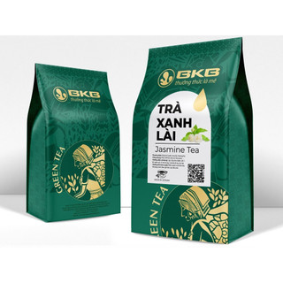 Trà xanh nhài BKB 400gr pha trà chanh, trà hoa quả thơm ngon, k bị chát