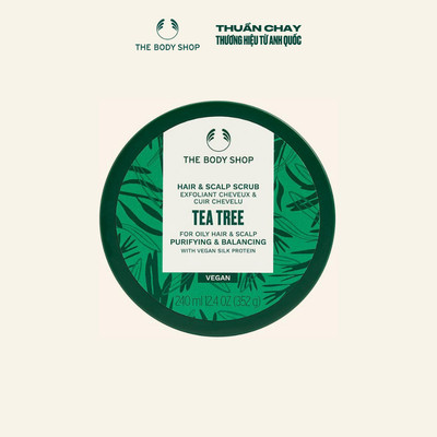[HSD 11/2027] Tẩy Tế Bào Chết Da Đầu Tràm Trà Hair & Scalp Scrub Tea Tree 240ml The Body Shop