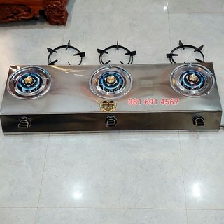 Bếp bánh xèo , mỳ cay , bò né gia đình 3 lò gas , cao cấp 《 có video》