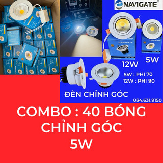 Combo 40 bóng đèn chỉnh góc 5w