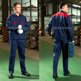 Quần Áo Bảo Hộ Lao Động TB 11, Bộ Đồ Lao Động Cho Nam Và Nữ, Quần Áo Lao Động Vải Kaki Có Túi Hộp Tiện Dụng