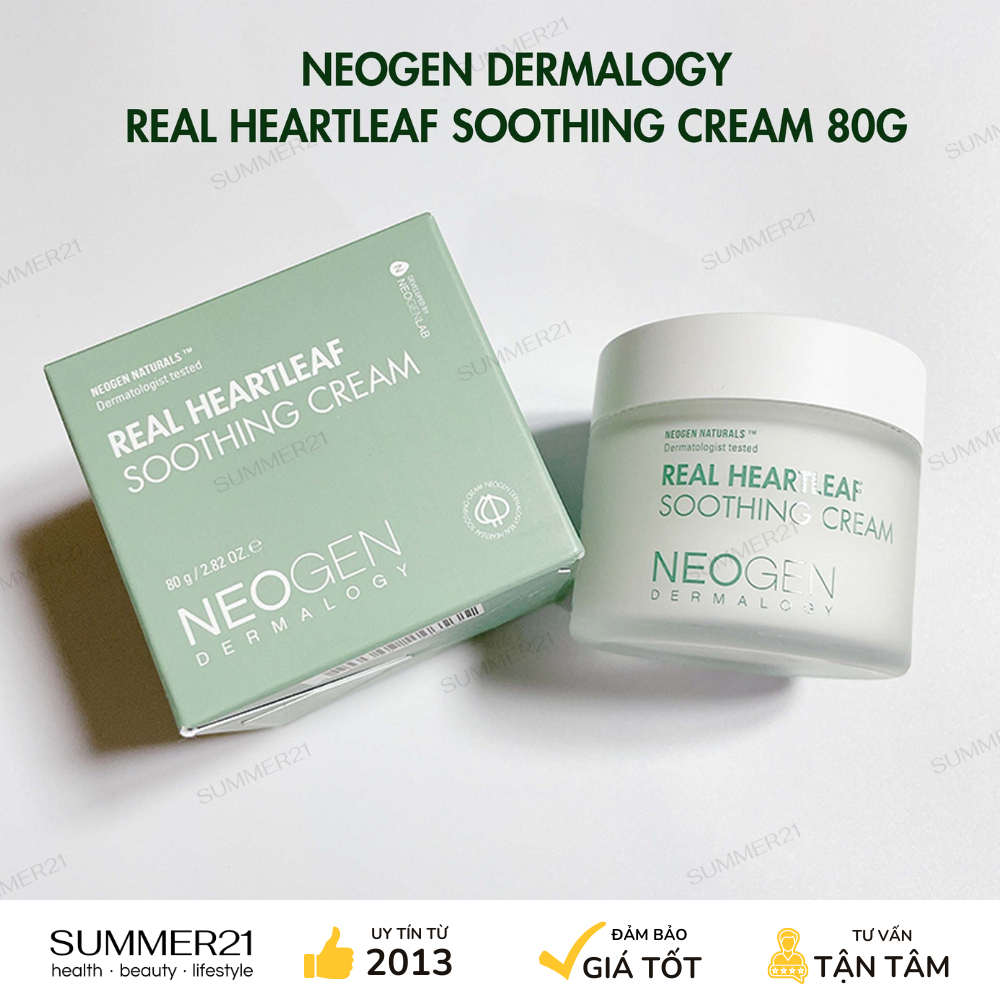 Kem dưỡng NEOGEN DERMALOGY REAL HEARTLEAF SOOTHING CREAM 80G