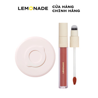 Combo Phấn nước siêu kiềm dầu Lemonade Supermatte Cushion 15g và Son kem mịn lì thuần chay Perfect Couple Lip 3.5g
