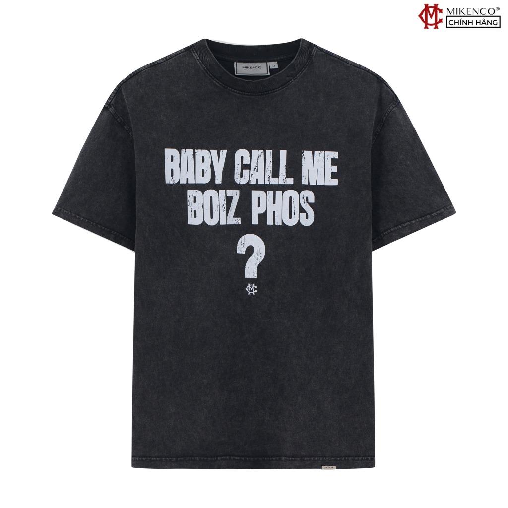 Áo phông nam MIKENCO Baby Call Me Boiz Phos? T-shirt