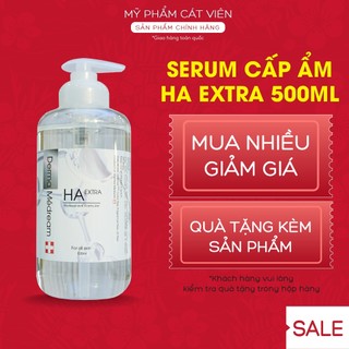 Serum dưỡng ẩm HA Derma, tinh chất cấp nước căng bóng da, trẻ hóa se khít lỗ chân lông, dưỡng trắng da - fullsize 500ml