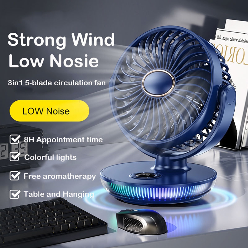 Quạt Sạc Đa Năng Để Bàn, quạt gấp mini thiết kế để bàn, Quạt mini sạc điện 18000 mah, quạt tích điện mini 5 cấp độ gió