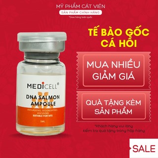 Tế bào gốc cá hồi DNA Medicell, dưỡng trắng kiềm dầu, căng bóng da, mờ thâm sạm se khít lỗ chân lông lọ 5ml