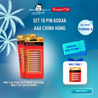 Bộ 10 pin kodak aaa uncle bills ib0146
