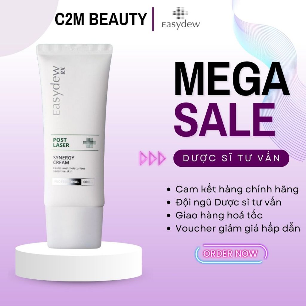 Kem Dưỡng Easydew Rx Post Laser Synergy Cream Phục Hồi, Tái Tạo Da Sau Tổn Thương 50ml