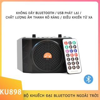 Máy trợ giảng 898 loại có mic dây loa trợ giảng tiếp thị, bán hàng hỗ trợ bluetooth , usb , thẻ nhớ tf , đài fm