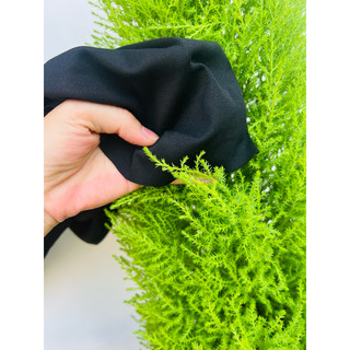 Vải thun tăm nhuyễn màu đen loại dày vừa khổ 1,9m