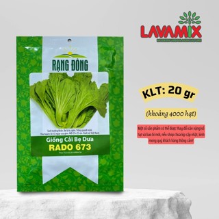 Hạt giống Cải Bẹ Dưa Rado 673 (20g~4000 hạt) hiệu Rạng Đông chịu nhiệt tốt, dễ chăm sóc | Green House