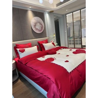 Bộ chăn ga gối lụa kissme 7 món (2 mẫu lựa chọn)