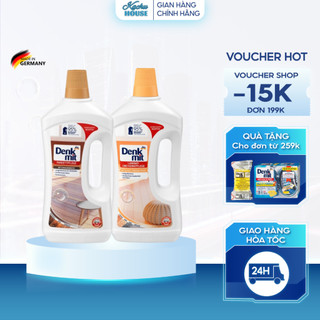 Nước Lau Sàn Gỗ Chuyên Dụng Denkmit Dung Tích 1 Lít, Làm Sạch Và Bảo Vệ Mặt Sàn Gỗ Hàng Đức