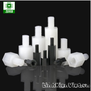 Set 5c - trụ nhựa m3 chân nhựa m3 đực cái, cái cái,cọc nhựa đỡ, mạch điện pcb m3 abs không kèm đai ốc