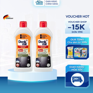Dung Dịch Vệ Sinh Mặt Kính Bếp Từ Hồng Ngoại Denkmit 3 In 1 300ml Mẫu Mới Nội Địa Đức.