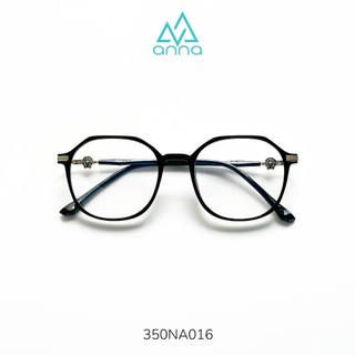 Gọng kính mắt thời trang ANNA nam nữ dáng tròn chất liệu nhựa cao cấp 350NA016