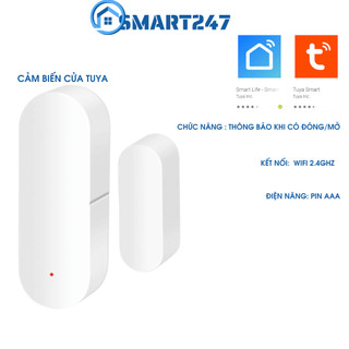 Cảm Biến Cửa WiFi Tuya Smart.Thiết bị phát hiện Mở/ Đóng. Tương thích Với Alexa Google Home