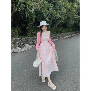 Set đầm yếm kèm khoác🎀