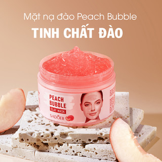 Mặt nạ dạng gel sủi bọt chiết xuất thiên nhiên từ dưa leo, đào giúp se khít lỗ chân lông dưỡng ẩm cấp nước SADOER