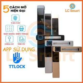  Khóa vân tay cửa nhôm Xingfa thông minh LC-L108 dùng app TTLOCK - Phù hợp cửa nhôm XINGFA và cửa gỗ - BH 12 tháng 