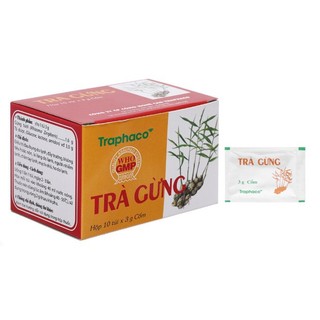 Trà gừng TPC hỗ trợ làm ấm bụng, giảm đầy hơi, khó tiêu, buồn nôn - hộp 10 gói