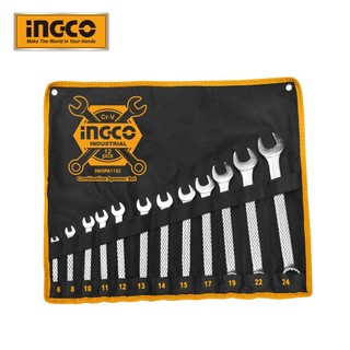 Bộ 12 cờ lê vòng miệng (6-24mm) iNGCO HKSPA1142