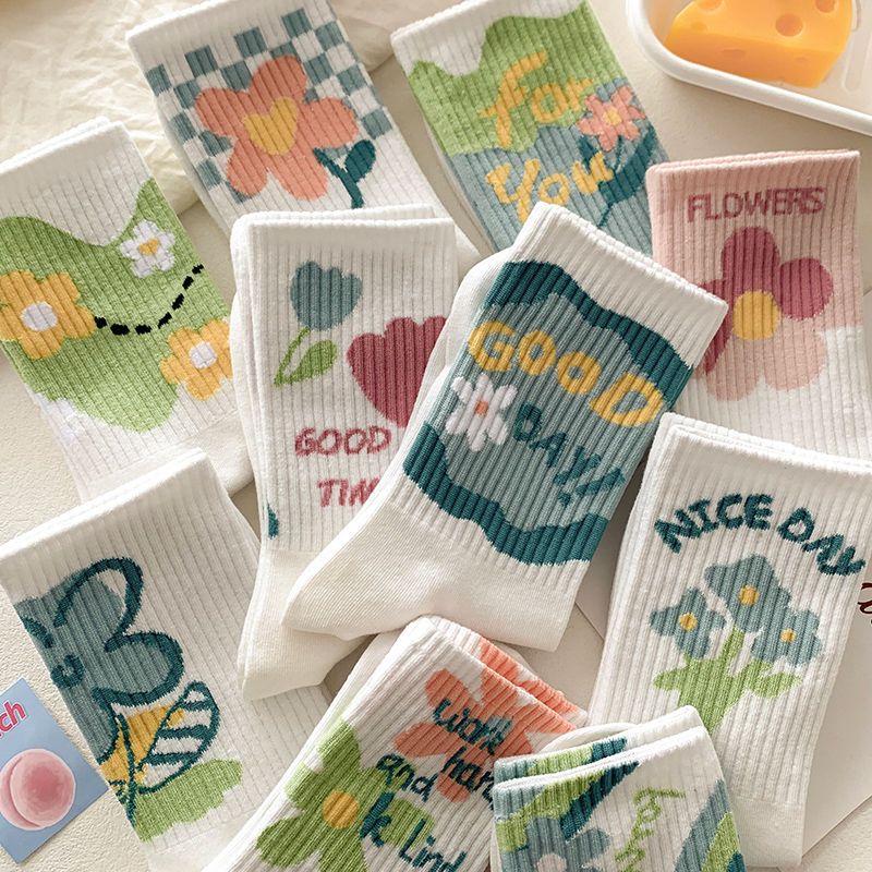 [30 mẫu][ORD] Set 5 đôi tất dễ thương - Combo 5 đôi tất, vớ nam nữ