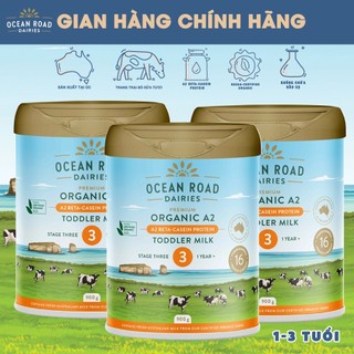 Combo 3 hộp sữa công thức Hữu cơ chứa đạm A2 Ocean Road Dairies số 3 (900g) - Nhập khẩu Úc