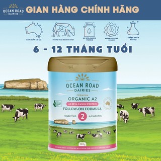 Sữa công thức Hữu cơ chứa đạm A2 Ocean Road Dairies số 2 (900g) - Nhập khẩu Úc, dòng sữa phát triển toàn diện
