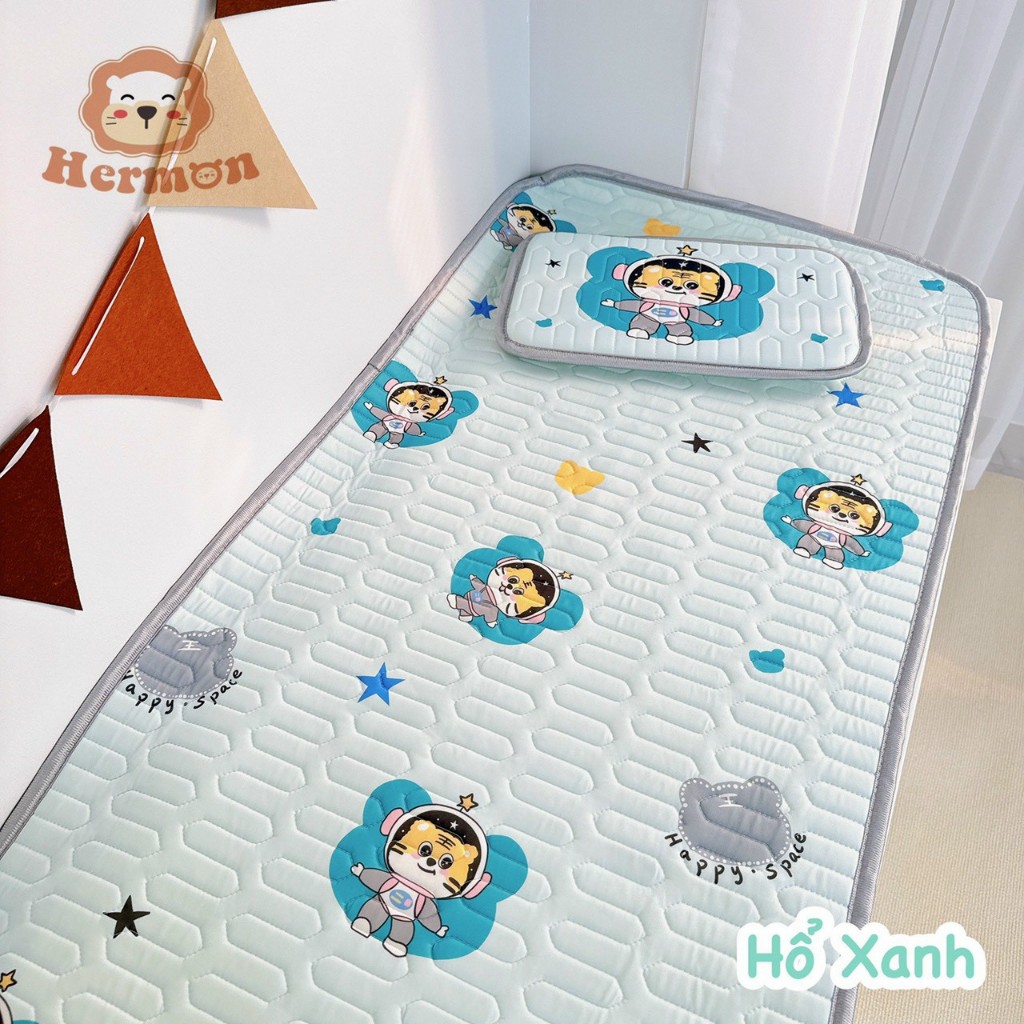 Chiếu nằm HERMON siêu mát tặng kèm gối cho bé - Bibi Kids