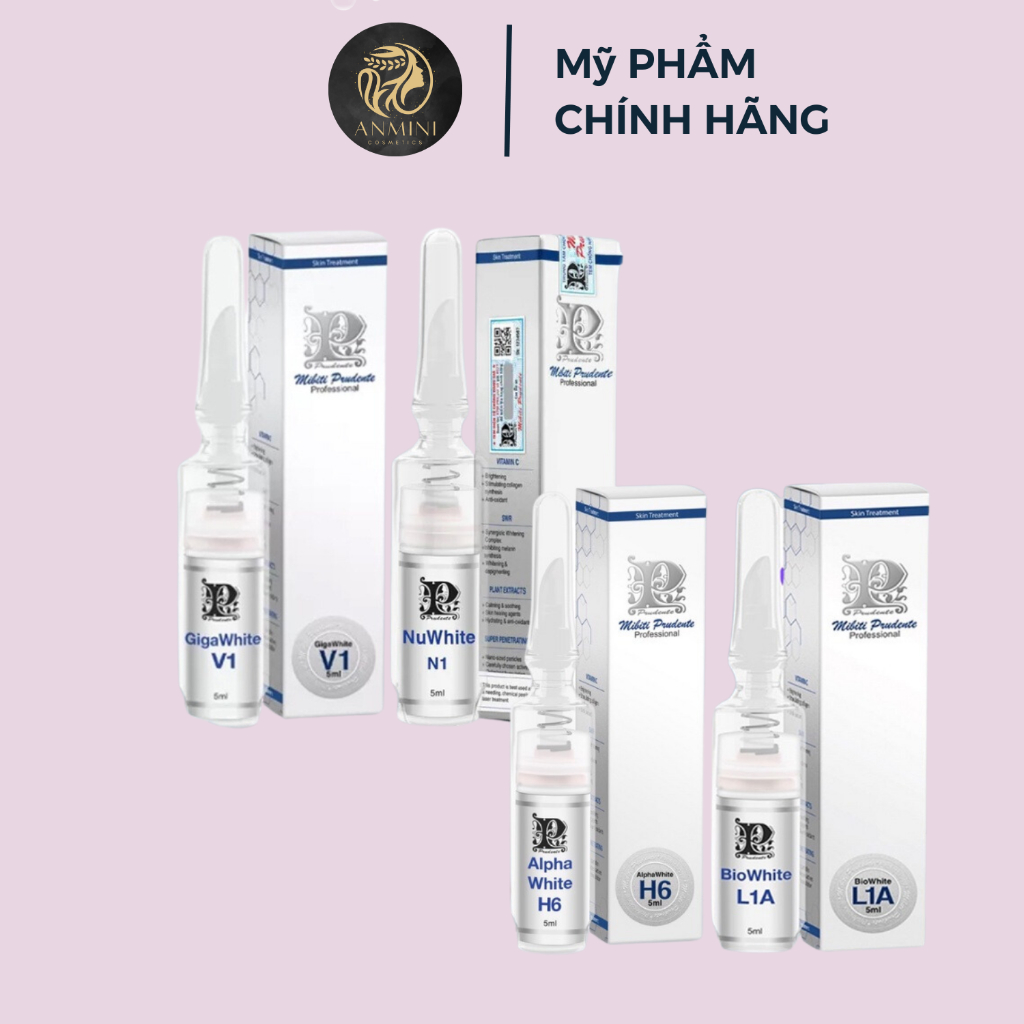Kem Nuwhite Mibiti Prudente hồng nhũ hoa N1, hồng vùng kín nuwhite V1,Khử thâm nách mông bẹn H6, hồn