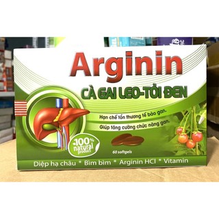 Arginin cà gai leo, tỏi đen Viên uống bổ gan, mát gan Tăng cường chức năng gan