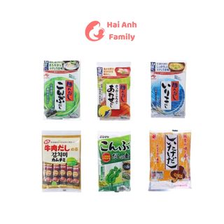 Hạt nêm cho bé ăn dặm nội dịa Nhật, dủ vị - Bán lẻ gói