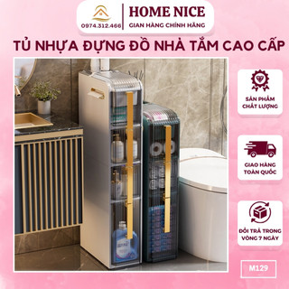 [HOT]Tủ nhựa đựng đồ nhà tắm đa năng, Kệ nhựa đựng đồ đa năng nhiều tầng M129