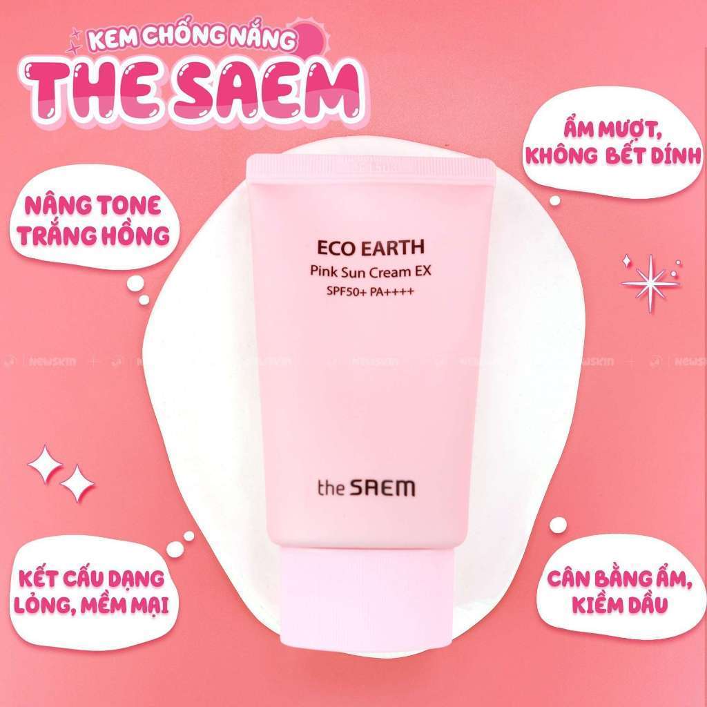 Kem chống nắng The Saem Eco Earth Power Sun Cream EX SPF50+ PA++++ 50ml