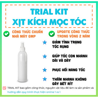 𝐗𝐢̣𝐭 𝐤𝐢́𝐜𝐡 𝐦𝐨̣𝐜 𝐭𝐨́𝐜 - trial kit công thức & nguyên liệu làm mỹ phẩm