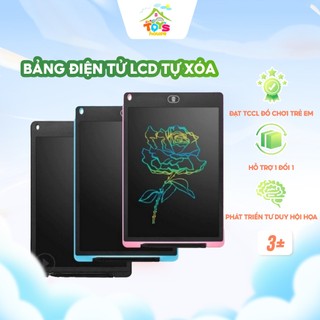Bảng vẽ điện tử LCD tự xóa thông minh TOYSHOP cho bé thỏa sức sáng tạo viết vẽ 12 inch
