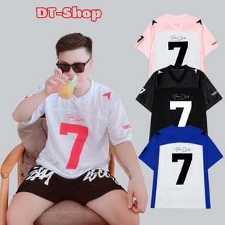 ÁO THUN TRƠN BÓNG CHÀY SỐ 7 NHIỀU MÀU HỌA TIẾT BASIC NAM NỮ CỔ TIM Basic Dễ Mặc Thoáng Mát Thấm Hút Mồ Hôi - dt_shop