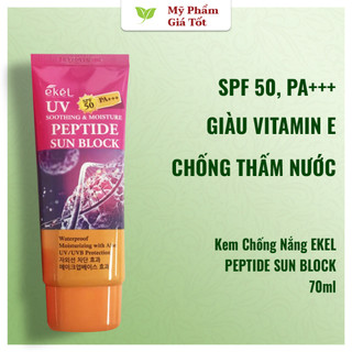 Kem chống nắng ekel - uv peptide sun block spf50 pa +++ 70ml