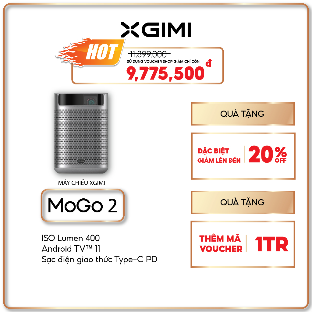 Máy Chiếu Thông Minh XGIMI MoGo 2