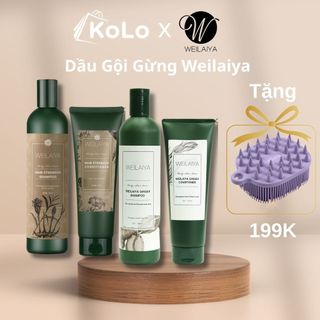 Dầu Gội Weilaiya Bộ Dầu Gội Gừng Weilaiya Ngăn Rụng Tóc Kích Mọc Tóc Chính Hãng