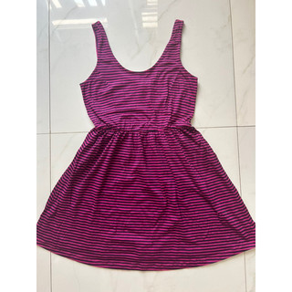 Đầm ba lỗ thun sọc f21