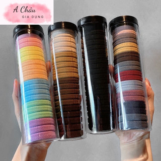 Set hộp 20 cái dây chun buộc tóc nhiều màu