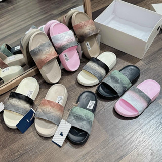 Dép đúc bánh mì MLB NY quai ngang xăng đan nam nữ phiên bảng phối màu bền dập logo và form chuẩn size đế cao 4cm