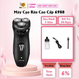 Máy cạo râu Feinite FS-6988, Cạo râu sạch, không đau rát, Chống nước, lưỡi dao tự mài sắc,Bảo Hành 5 Năm