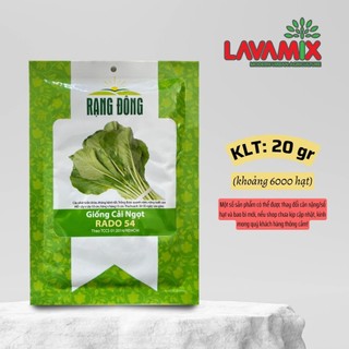 Hạt giống Cải Ngọt Rado 54 (20g~6000 hạt) hiệu Rạng Đông chịu nhiệt tốt, năng suất cao | Green House