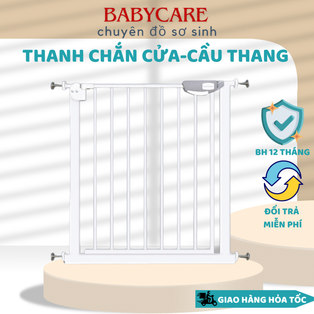 Thanh chắn cửa, chắn cầu thang không khoan tường an toàn cho trẻ nhỏ